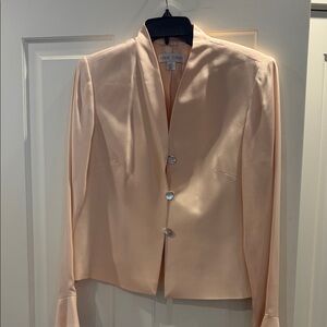 Casual Corner Women's Light Blush (peach) Satin Mother of the Bride outfit